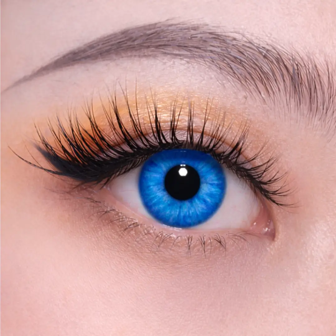 עדשות צבע לפורים Dark Blue